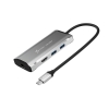 Stacja dokująca j5create 4K60 Elite USB-C 10Gbps Travel Dock 1x4K HDMI/2xUSB 3.1/1xUSB-C/1xRJ45 Gigabit; kolor srebrny JCD392-N