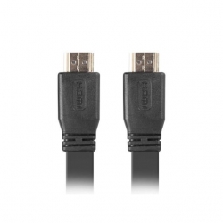 Kabel Lanberg CA-HDMI-21CU-0018-BK (HDMI M - HDMI M; 1,8m; kolor czarny)-244681