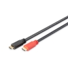 Kabel ze wzmacniaczem Assmann AK-330105-200-S (HDMI M - HDMI M; 20m; kolor czarny)