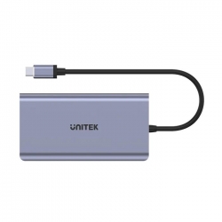 UNITEK HUB USB-C 8W1 USB-C 3.1, PD 100W, D1019B-711902