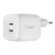 BELKIN WALL CHARGER 45W DUAL USB-C GAN PPS WHITE