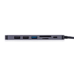 UNITEK HUB USB-C 7W1, HDMI 4K, PD 100W, 5GBPS, ALU-765437
