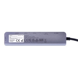 UNITEK HUB USB-C 7W1, HDMI 4K, PD 100W, 5GBPS, ALU-785709