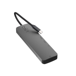 LINQ HUB USB-C 9IN1 SSD PRO MULTIPORT (HDMI, USB-C, RJ45, 2XUSB-A, USB-C PD100W DO ZASILANIA, SLOT MICROSD/TF/SD, NVME M
